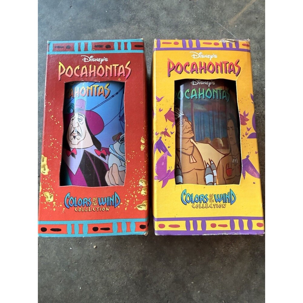 (2) Pocahontas Disney Colors Of The Wind Collection cups kids